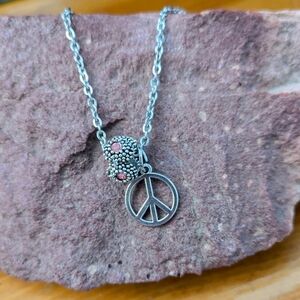 Pink Peace necklace